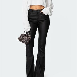 Edikted Black Flare Pants